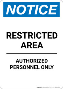 Restricted Area Signs | Creative Safety Supply