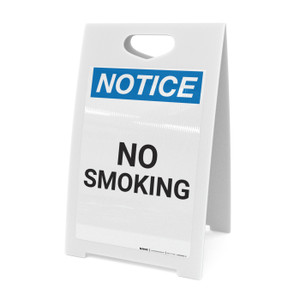 Notice: No Smoking - A-Frame Sign