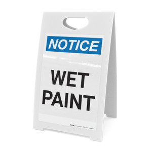 Notice: Wet Paint - A-Frame Sign
