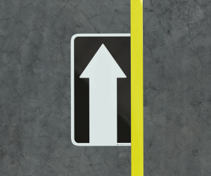 Arrow Straight - Floor Marking Sign