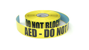 AED - Do Not Block - Inline Printed Floor Marking Tape