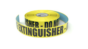 Fire Extinguisher - Do Not Block - Inline Printed Floor Marking Tape