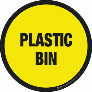 Plastic Bin Floor Sign