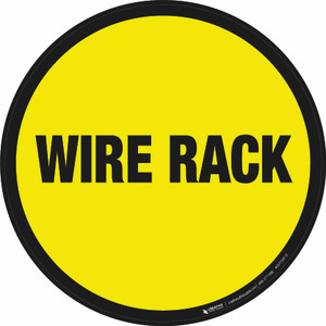 Wire Rack Floor Sign
