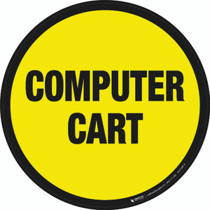 Computer Cart Floor Sign