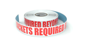 Hi-Vis Jackets Required Beyond This Point - Inline Printed Floor Marking Tape