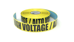 High Voltage / Alto Voltaje (High Voltage Spanish) - Inline Printed Floor Marking Tape