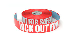 Lock Out For Safety - Inline Printed Floor Marking Tape