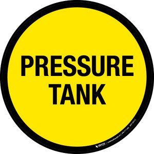 Pressure Tank Floor Sign