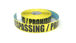 No Trespassing / Prohibido el paso - Inline Printed Floor Marking Tape