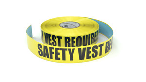 Safety Vest Required - Inline Printed Floor Marking Tape