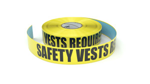 Safety Vests Required - Inline Printed Floor Marking Tape