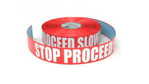 Stop Proceed Slowly - Inline Printed Floor Marking Tape
