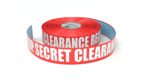 Top Secret Clearance Required - Inline Printed Floor Marking Tape