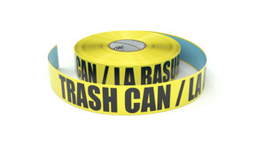 Trash Can / La Basura (Spanish) - Inline Printed Floor Marking Tape
