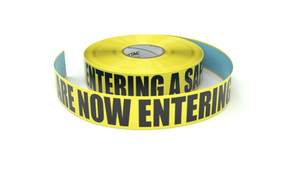 You Are Now Entering A Safety Zone - Inline Printed Floor Marking Tape