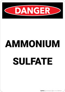 Ammonian Sulfate - Portrait Wall Sign