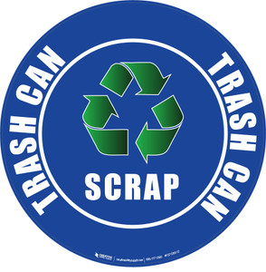 Scrap Recycle Floor Sign