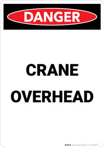 Crane Overhead - Portrait Wall Sign