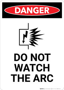 Do Not Watch the Arc with Icon - Portrait Wall Sign