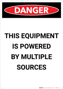 Electrical Powered Multiple Sources - Portrait Wall Sign