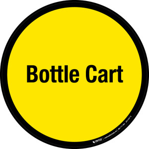 Bottle Cart Floor Sign