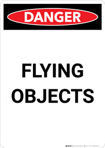 Flying Objects - Portrait Wall Sign