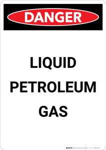 Liquid Petroleum Gas - Portrait Wall Sign