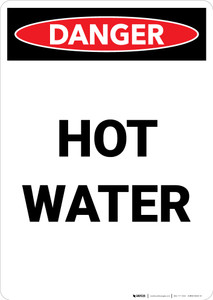 Hot Water - Portrait Wall Sign