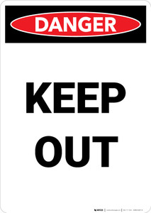Keep Out - Portrait Wall Sign