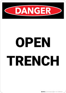 Open Trench - Portrait Wall Sign
