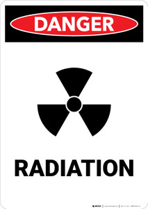 Radiation with Icon - Portrait Wall Sign