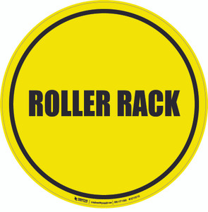 Roller Rack Floor Sign