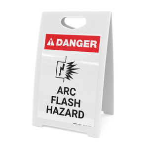 Arc Flash Hazard with Icon - A-Frame Sign