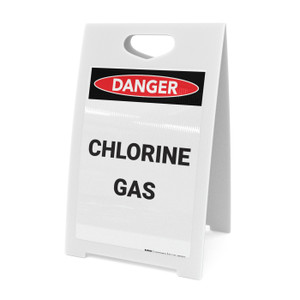 Chlorine Gas - A-Frame Sign