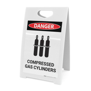 Compressed Gas Cylinders - A-Frame Sign