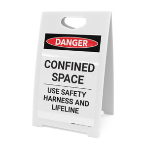 Confined Space Use Safety Harness - A-Frame Sign