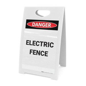 Electric Fence - A-Frame Sign
