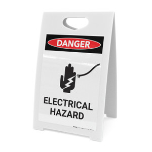 Electrical Hazard with Icon - A-Frame Sign