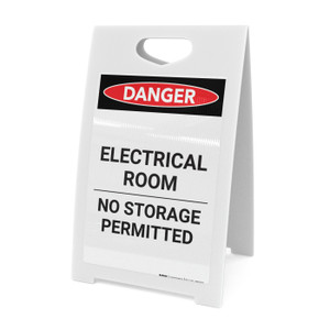 Electrical Room No Storage - A-Frame Sign
