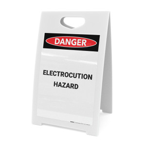 Electrocution Hazard - A-Frame Sign