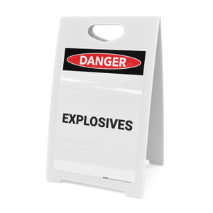 Explosives - A-Frame Sign