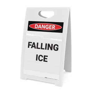 Falling Ice Warning - A-Frame Sign
