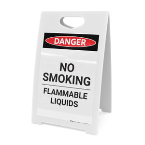 Flammable Liquids No Smoking - A-Frame Sign