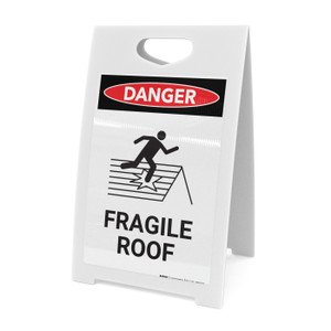 Fragile Roof with Icon - A-Frame Sign
