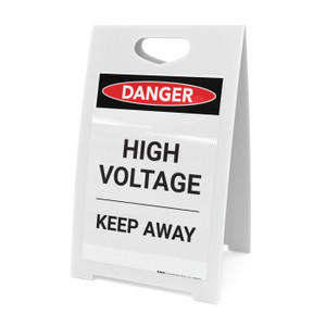 High Voltage Keep Away - A-Frame Sign High Voltage Keep Away - A-Frame Sign