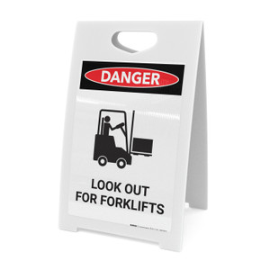 Look Out For Forklifts with Icon - A-Frame Sign