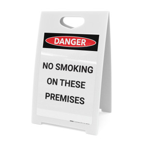 No Smoking On These Premises - A-Frame Sign