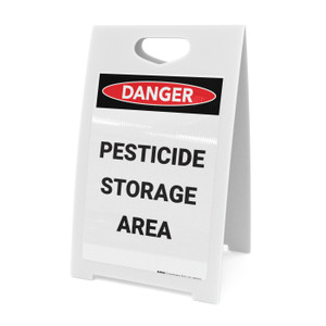 Poison Storage Area Keep Out Keep Doors Locked - A-Frame Sign