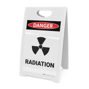 Radiation with Icon - A-Frame Sign